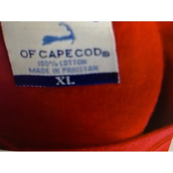 Cuffys of Cape Cod Men’s Red 100% Cotton Sail TShirt size XL excellent condition - Picture 6 of 7